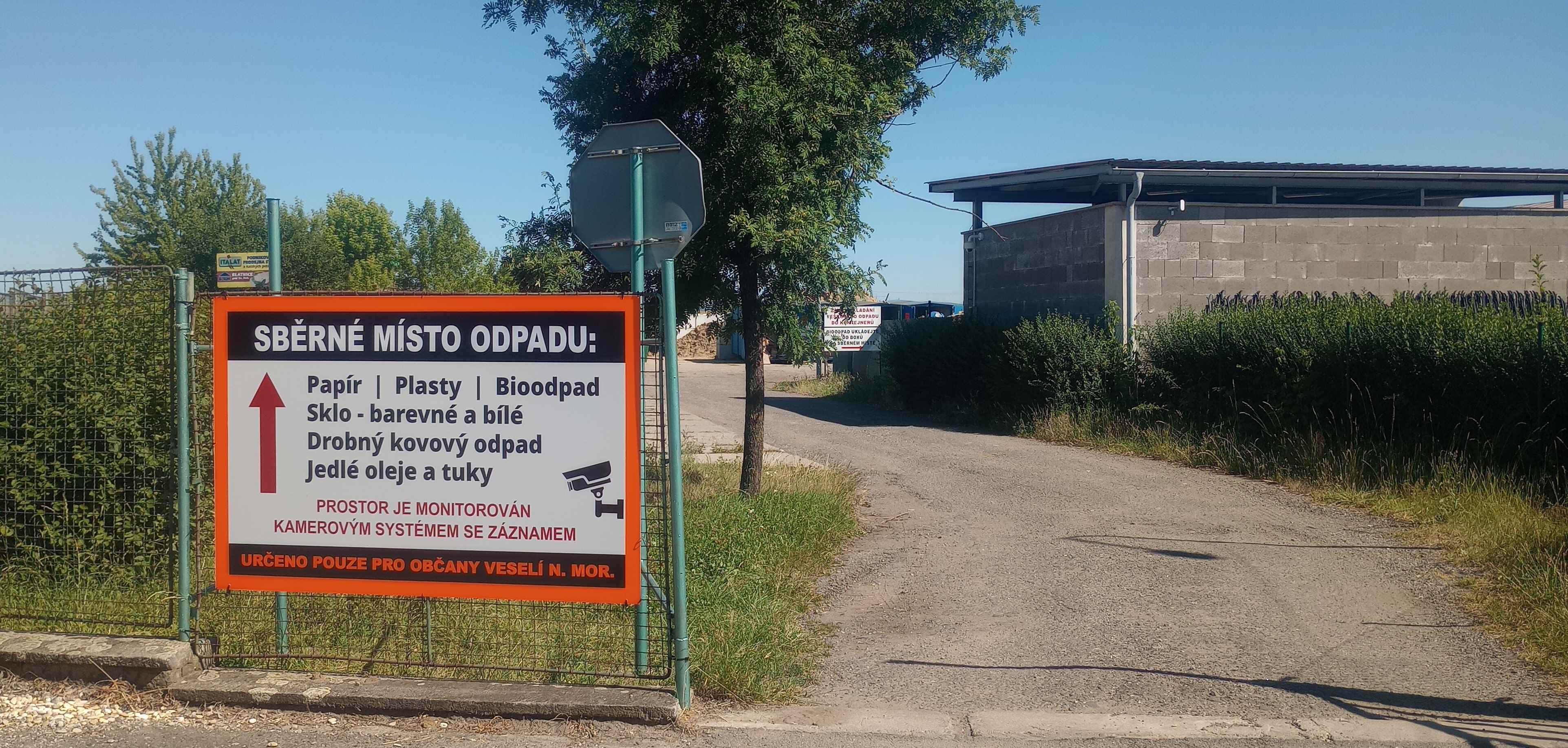 Sběrné místo, odpadové hospodářství 